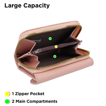 NFI essentials Pack of 2 PU Women's Wallet, Holding Credit Card Cash & Coins Small Purse Clutch for Girls - AYAHA ENTERPRISES PRIVATE LIMITED