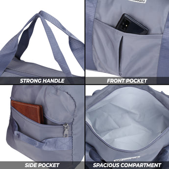 NFI essentials Unisex Duffel Travel Bag, Shoes & Waterproof Compartment Shoulder Bag, Luggage Travelling Bag Strap, Sports - AYAHA ENTERPRISES PRIVATE LIMITED