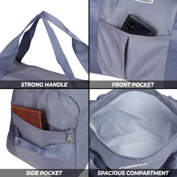 NFI essentials Unisex Duffel Travel Bag, Shoes & Waterproof Compartment Shoulder Bag, Luggage Travelling Bag Strap, Sports - AYAHA ENTERPRISES PRIVATE LIMITED