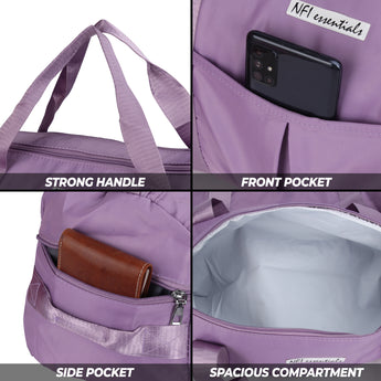 NFI essentials Unisex Duffel Travel Bag, Shoes & Waterproof Compartment Shoulder Bag, Luggage Travelling Bag Strap, Sports - AYAHA ENTERPRISES PRIVATE LIMITED
