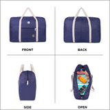 NFI essentials Foldable Duffle Bag Luggage Travelling Bag Lightweight Carry on Travel Duffel Bag for Airplane, Beach Bag, Gym Sports - AYAHA ENTERPRISES PRIVATE LIMITED