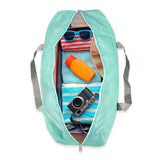 NFI essentials Foldable Duffle Bag Luggage Travelling Bag Lightweight Carry on Travel Duffel Bag for Airplane, Beach Bag, Gym Sports - AYAHA ENTERPRISES PRIVATE LIMITED