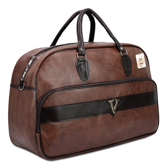 NFI essentials Large Leather 20 Inch Duffle Bag For Travel Men and Women's - AYAHA ENTERPRISES PRIVATE LIMITED