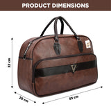 NFI essentials Large Leather 20 Inch Duffle Bag For Travel Men and Women's - AYAHA ENTERPRISES PRIVATE LIMITED