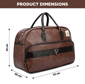 NFI essentials Large Leather 20 Inch Duffle Bag For Travel Men and Women's - AYAHA ENTERPRISES PRIVATE LIMITED