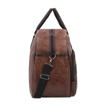 NFI essentials Large Leather 20 Inch Duffle Bag For Travel Men and Women's - AYAHA ENTERPRISES PRIVATE LIMITED