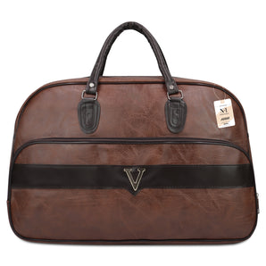 NFI essentials Large Leather 20 Inch Duffle Bag For Travel Men and Women's - AYAHA ENTERPRISES PRIVATE LIMITED