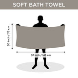 NFI essentials Pack of 2 Microfiber Super Absorbent Bath Towel  Soft Bath Towel for Multipurpose Use for Sports, Travel, Fitness - AYAHA ENTERPRISES PRIVATE LIMITED