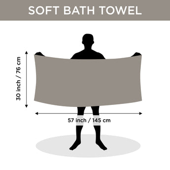 NFI essentials Pack of 2 Microfiber Super Absorbent Bath Towel  Soft Bath Towel for Multipurpose Use for Sports, Travel, Fitness - AYAHA ENTERPRISES PRIVATE LIMITED