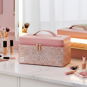 Affordable makeup vanity organizer box for cosmetic storage 