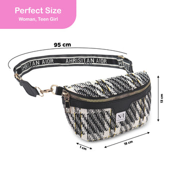 NFI essentials Waist Bag Travel Handy Hiking Zip Chest Bag, Crossbody Shoulder Bag for Women Money Phone Belt Sport Bag - AYAHA ENTERPRISES PRIVATE LIMITED