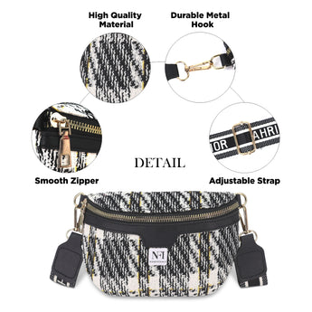 NFI essentials Waist Bag Travel Handy Hiking Zip Chest Bag, Crossbody Shoulder Bag for Women Money Phone Belt Sport Bag - AYAHA ENTERPRISES PRIVATE LIMITED