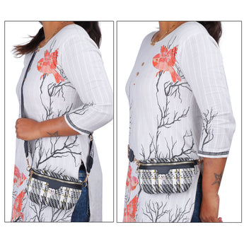 NFI essentials Waist Bag Travel Handy Hiking Zip Chest Bag, Crossbody Shoulder Bag for Women Money Phone Belt Sport Bag - AYAHA ENTERPRISES PRIVATE LIMITED