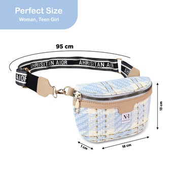 NFI essentials Waist Bag Travel Handy Hiking Zip Chest Bag, Crossbody Shoulder Bag for Women Money Phone Belt Sport Bag - AYAHA ENTERPRISES PRIVATE LIMITED