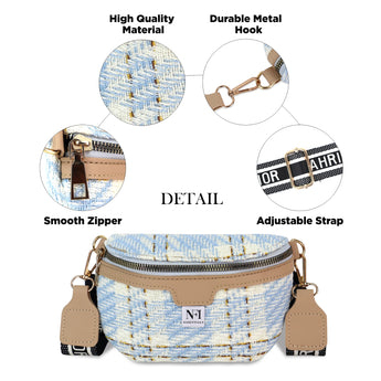 NFI essentials Waist Bag Travel Handy Hiking Zip Chest Bag, Crossbody Shoulder Bag for Women Money Phone Belt Sport Bag - AYAHA ENTERPRISES PRIVATE LIMITED