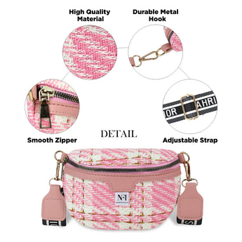 NFI essentials Waist Bag Travel Handy Hiking Zip Chest Bag, Crossbody Shoulder Bag for Women Money Phone Belt Sport Bag - AYAHA ENTERPRISES PRIVATE LIMITED