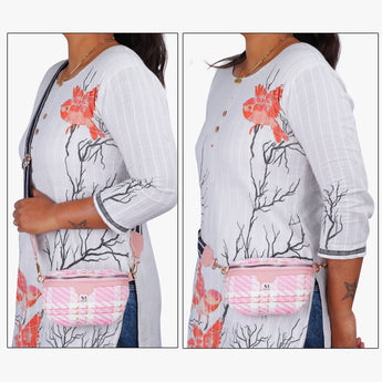 NFI essentials Waist Bag Travel Handy Hiking Zip Chest Bag, Crossbody Shoulder Bag for Women Money Phone Belt Sport Bag - AYAHA ENTERPRISES PRIVATE LIMITED