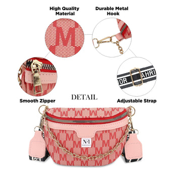 NFI essentials Waist Bag Travel Handy Hiking Zip Chest Bag, Crossbody Shoulder Bag for Women Money Phone Belt Sport Bag - AYAHA ENTERPRISES PRIVATE LIMITED