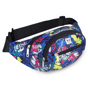 NFI essentials Waist Bag Travel Handy Hiking Zip Chest Bag, Crossbody Shoulder Bag for man & Women Money Phone Belt Sport Bag Waist Pack