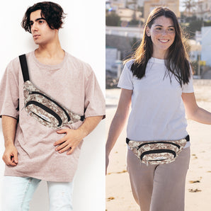 NFI essentials Waist Bag Travel Handy Hiking Zip Chest Bag, Crossbody Shoulder Bag for man & Women Money Phone Belt Sport Bag Waist Pack - AYAHA ENTERPRISES PRIVATE LIMITED