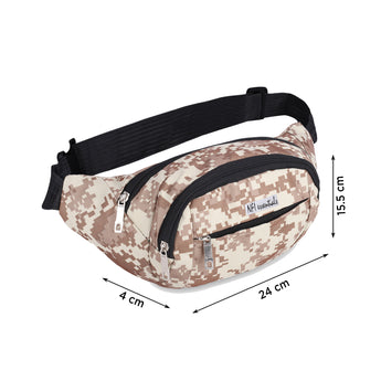NFI essentials Waist Bag Travel Handy Hiking Zip Chest Bag, Crossbody Shoulder Bag for man & Women Money Phone Belt Sport Bag Waist Pack - AYAHA ENTERPRISES PRIVATE LIMITED