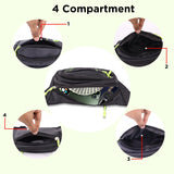 NFI essentials Waist Bag, Fanny Pack for Travel Hiking Cycling Camping with Zip Camera Pouch Sport Bag Bum for Men and Women Hip Pouch - AYAHA ENTERPRISES PRIVATE LIMITED