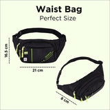 NFI essentials Waist Bag, Fanny Pack for Travel Hiking Cycling Camping with Zip Camera Pouch Sport Bag Bum for Men and Women Hip Pouch - AYAHA ENTERPRISES PRIVATE LIMITED