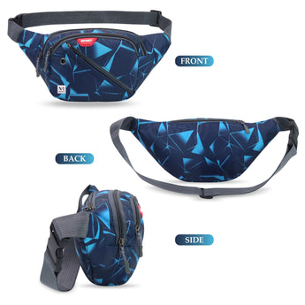 NFI essentials Waist Bag Travel Handy Hiking Zip Chest Bag Crossbody Shoulder Bag for man & Women - AYAHA ENTERPRISES PRIVATE LIMITED