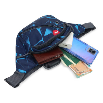 NFI essentials Waist Bag Travel Handy Hiking Zip Chest Bag Crossbody Shoulder Bag for man & Women - AYAHA ENTERPRISES PRIVATE LIMITED