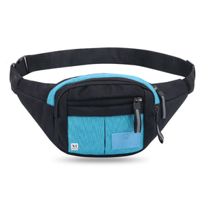 NFI essentials Waist Bag Travel Handy Hiking Zip Camera Pouch Money Phone Belt Sport Bag Bum Multipurpose Belt Bag for Men and Women