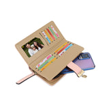 NFI essentials Women's Long Clutch Wallet Girls Leaf Bi-fold Multi Card Holder Leaf Design Womens Purse Long Wallet - AYAHA ENTERPRISES PRIVATE LIMITED