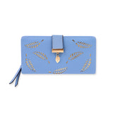 NFI essentials Women's Long Clutch Wallet Girls Leaf Bi-fold Multi Card Holder Leaf Design Womens Purse Long Wallet - AYAHA ENTERPRISES PRIVATE LIMITED