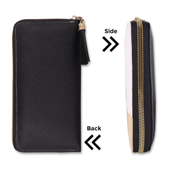 NFI essentials Women Wallet Phone Purse Multi Card Holders PU Long Wallet for Women Money Purse Stylish Clutch Wristlet Wallet - AYAHA ENTERPRISES PRIVATE LIMITED