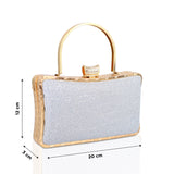 NFI essentials Glitter Clutch for Women's, Evening Handbags for Bridal - AYAHA ENTERPRISES PRIVATE LIMITED