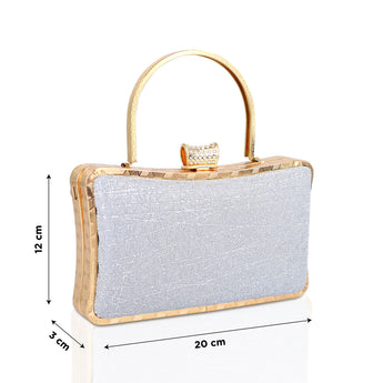 NFI essentials Glitter Clutch for Women's, Evening Handbags for Bridal - AYAHA ENTERPRISES PRIVATE LIMITED