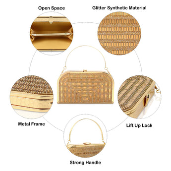 NFI essentials Clutch for Women's, Evening Handbags for Bridal Wedding - AYAHA ENTERPRISES PRIVATE LIMITED