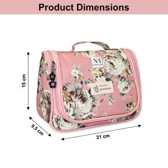 NFI essentials Multifunctional Cosmetic Bag with Hook for Travel, Make up Organiser Storage, Cosmetic Pouch, Vanity Bag for Ladies - AYAHA ENTERPRISES PRIVATE LIMITED
