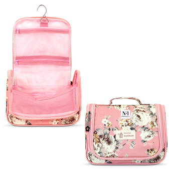 NFI essentials Multifunctional Cosmetic Bag with Hook for Travel, Make up Organiser Storage, Cosmetic Pouch, Vanity Bag for Ladies - AYAHA ENTERPRISES PRIVATE LIMITED
