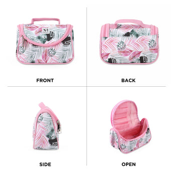 NFI essentials Floral Print Cosmetics Pouch Makeup Pouch Vanity Case Jewellery Pouch Stationery Pencil Case - AYAHA ENTERPRISES PRIVATE LIMITED