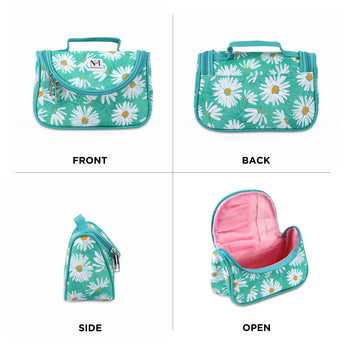 NFI essentials Floral Print Cosmetics Pouch Makeup Pouch Vanity Case Jewellery Pouch Stationery Pencil Case - AYAHA ENTERPRISES PRIVATE LIMITED