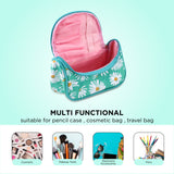 NFI essentials Floral Print Cosmetics Pouch Makeup Pouch Vanity Case Jewellery Pouch Stationery Pencil Case - AYAHA ENTERPRISES PRIVATE LIMITED