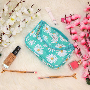 NFI essentials Floral Print Cosmetics Pouch Makeup Pouch Vanity Case Jewellery Pouch Stationery Pencil Case - AYAHA ENTERPRISES PRIVATE LIMITED