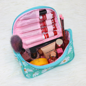 NFI essentials Floral Print Cosmetics Pouch Makeup Pouch Vanity Case Jewellery Pouch Stationery Pencil Case - AYAHA ENTERPRISES PRIVATE LIMITED