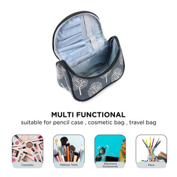 NFI essentials Floral Print Cosmetics Pouch Makeup Pouch Vanity Case Jewellery Pouch Stationery Pencil Case - AYAHA ENTERPRISES PRIVATE LIMITED