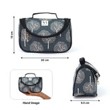 NFI essentials Floral Print Cosmetics Pouch Makeup Pouch Vanity Case Jewellery Pouch Stationery Pencil Case - AYAHA ENTERPRISES PRIVATE LIMITED