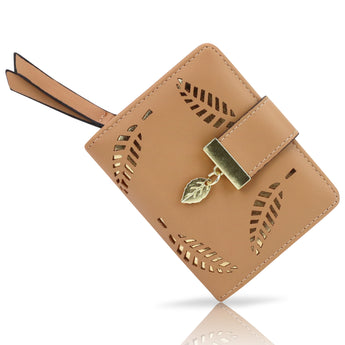 NFI essentials Women's Clutch Wallet Leaf Bi-fold Multi Card Holder Leaf Design - AYAHA ENTERPRISES PRIVATE LIMITED