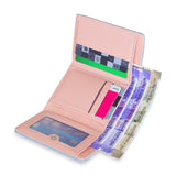 NFI essentials Fashion PU Leather Women's Mini Clutch Wallet | Girls Leaf Bi-fold Card Holder | Womens Purse Small Clutch Wallet - AYAHA ENTERPRISES PRIVATE LIMITED