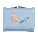 NFI essentials Fashion PU Leather Women's Mini Clutch Wallet | Girls Leaf Bi-fold Card Holder | Womens Purse Small Clutch Wallet - AYAHA ENTERPRISES PRIVATE LIMITED