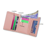 NFI essentials Fashion PU Leather Women's Mini Clutch Wallet | Girls Leaf Bi-fold Card Holder | Womens Purse Small Clutch Wallet - AYAHA ENTERPRISES PRIVATE LIMITED