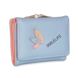 NFI essentials Fashion PU Leather Women's Mini Clutch Wallet | Girls Leaf Bi-fold Card Holder | Womens Purse Small Clutch Wallet - AYAHA ENTERPRISES PRIVATE LIMITED